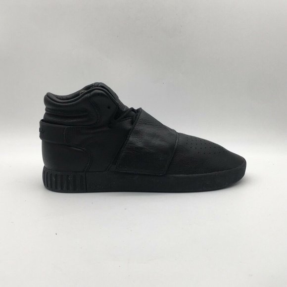Adidas Mens Strap Trainer Shoes Black Lace Up 12